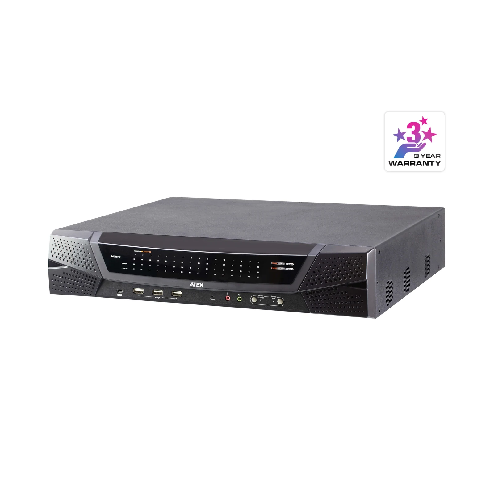 ATEN RCM464VA 1-Local/4-Remote Shared Access 64-Port Multi-Interface Cat 5 KVM over IP Switch