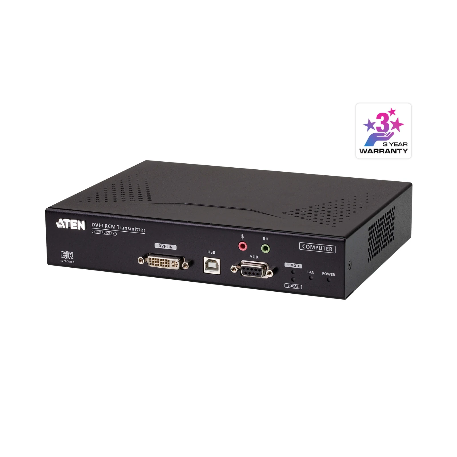 ATEN RCMDVI00AT DVI-I Single Display KVM over IP Transmitter with Remote Access