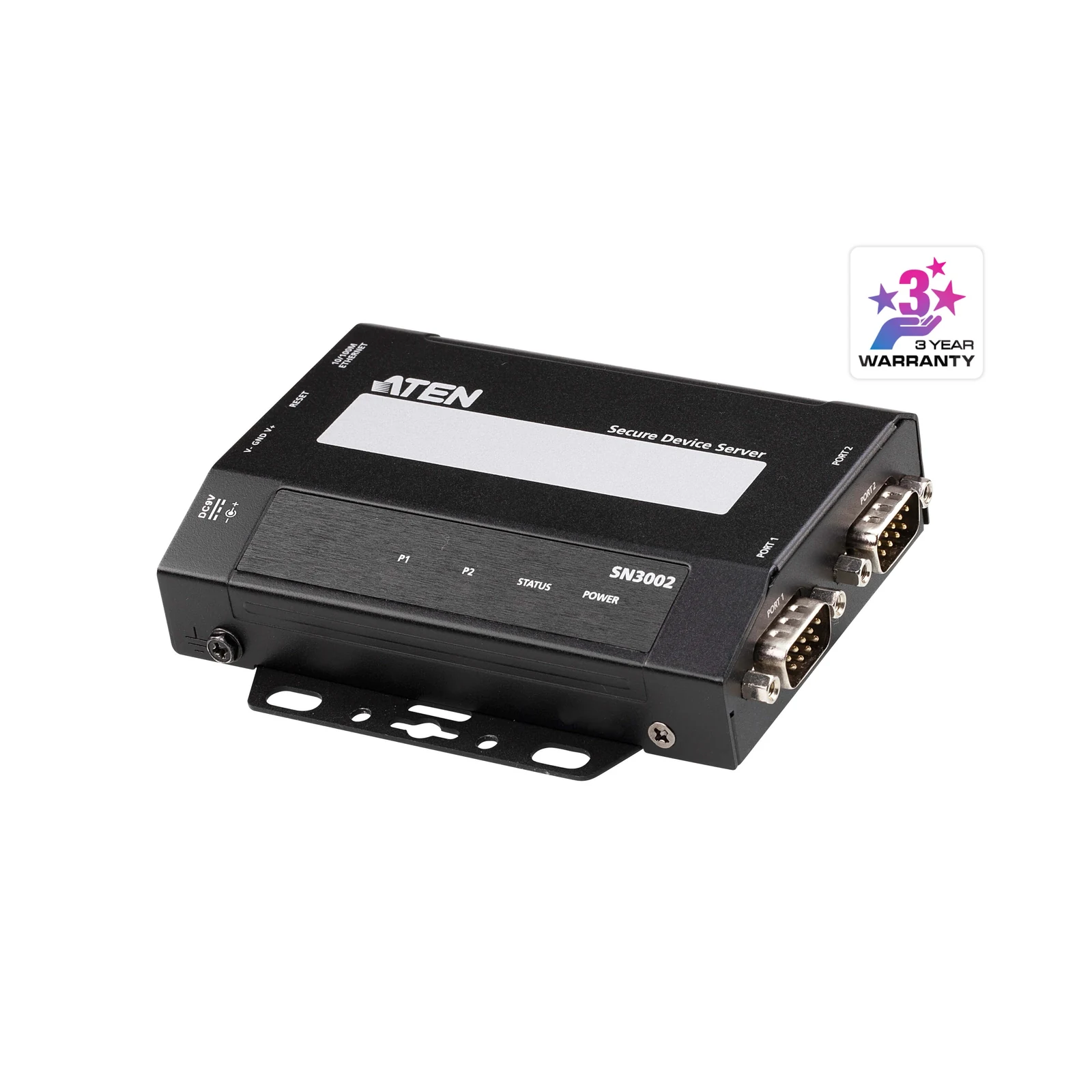 ATEN SN3002 2-Port RS-232 Secure Serial Device Server