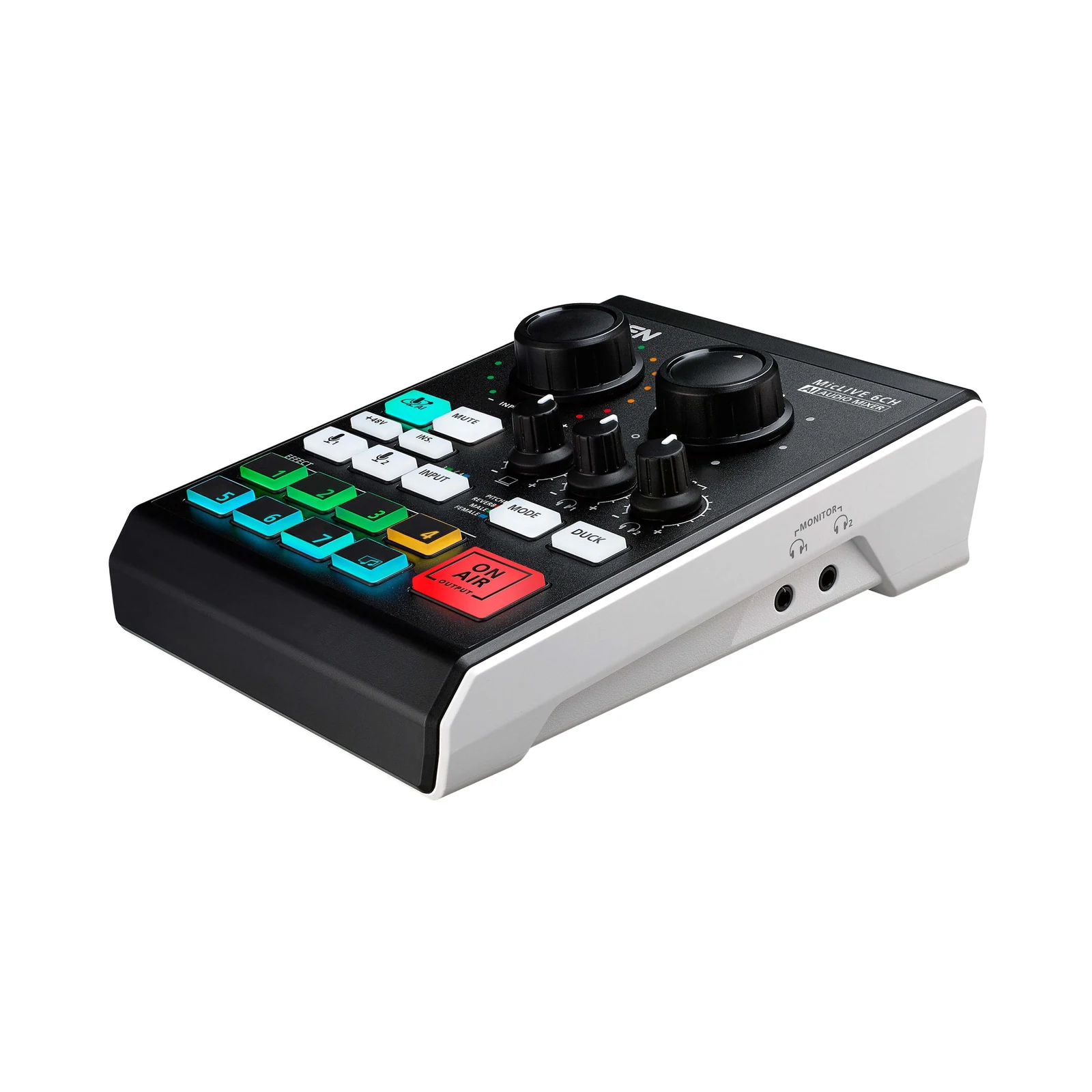 ATEN UC8000 Podcast AI Audio Mixer | MicLIVE™ 6-CH