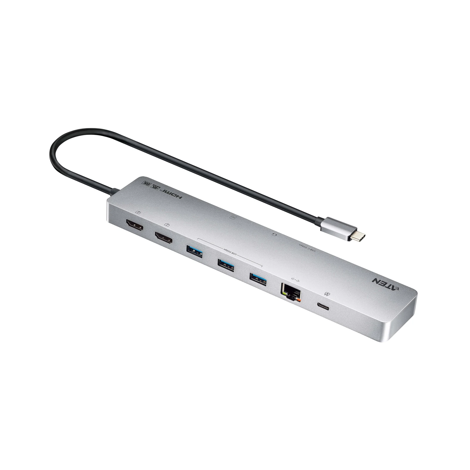 ATEN UH3240 11-in-1 USB-C Multiport Dock with Power Pass-Through