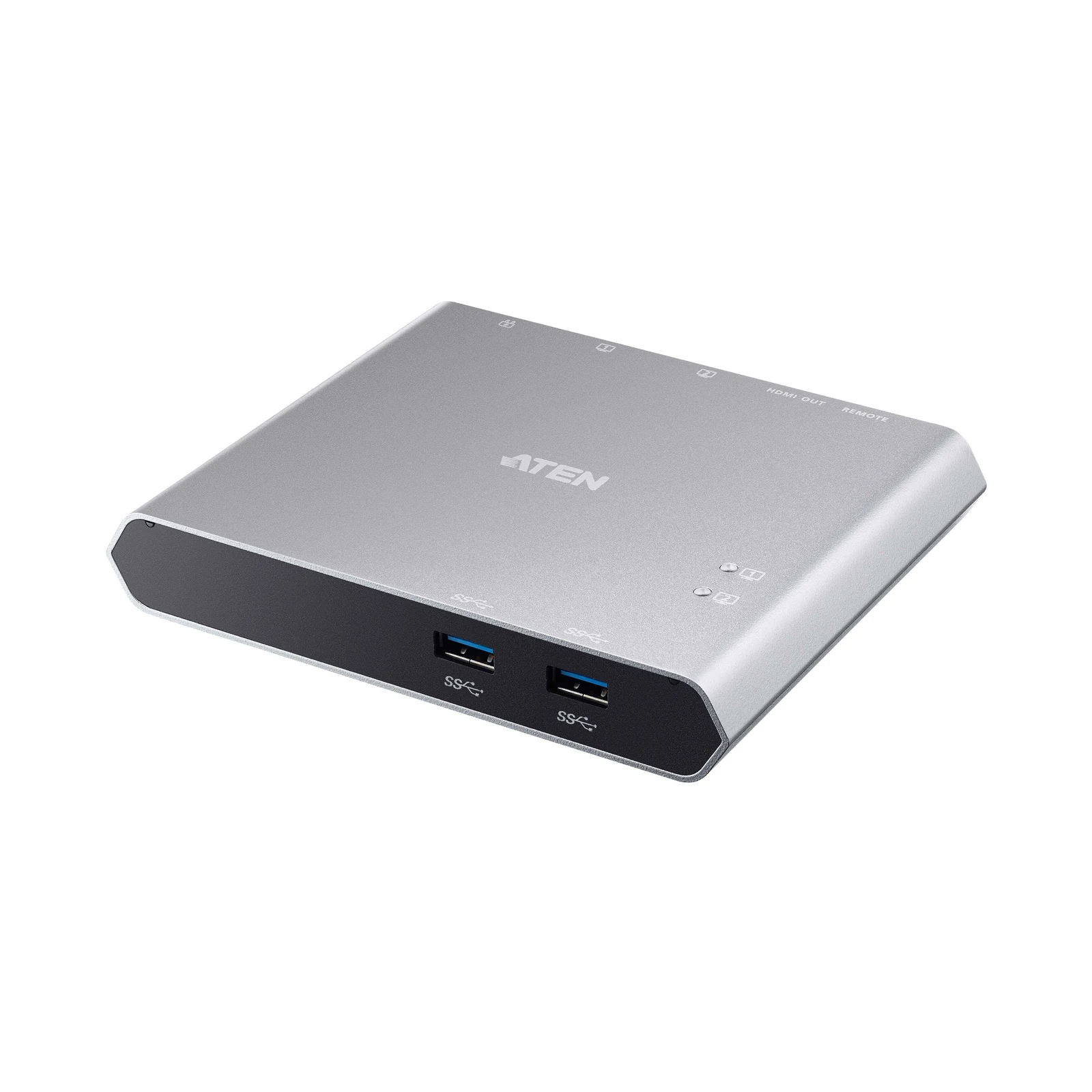 ATEN US3310 2-Port 4K HDMI USB-C KVM Dock Switch with Power Pass-through