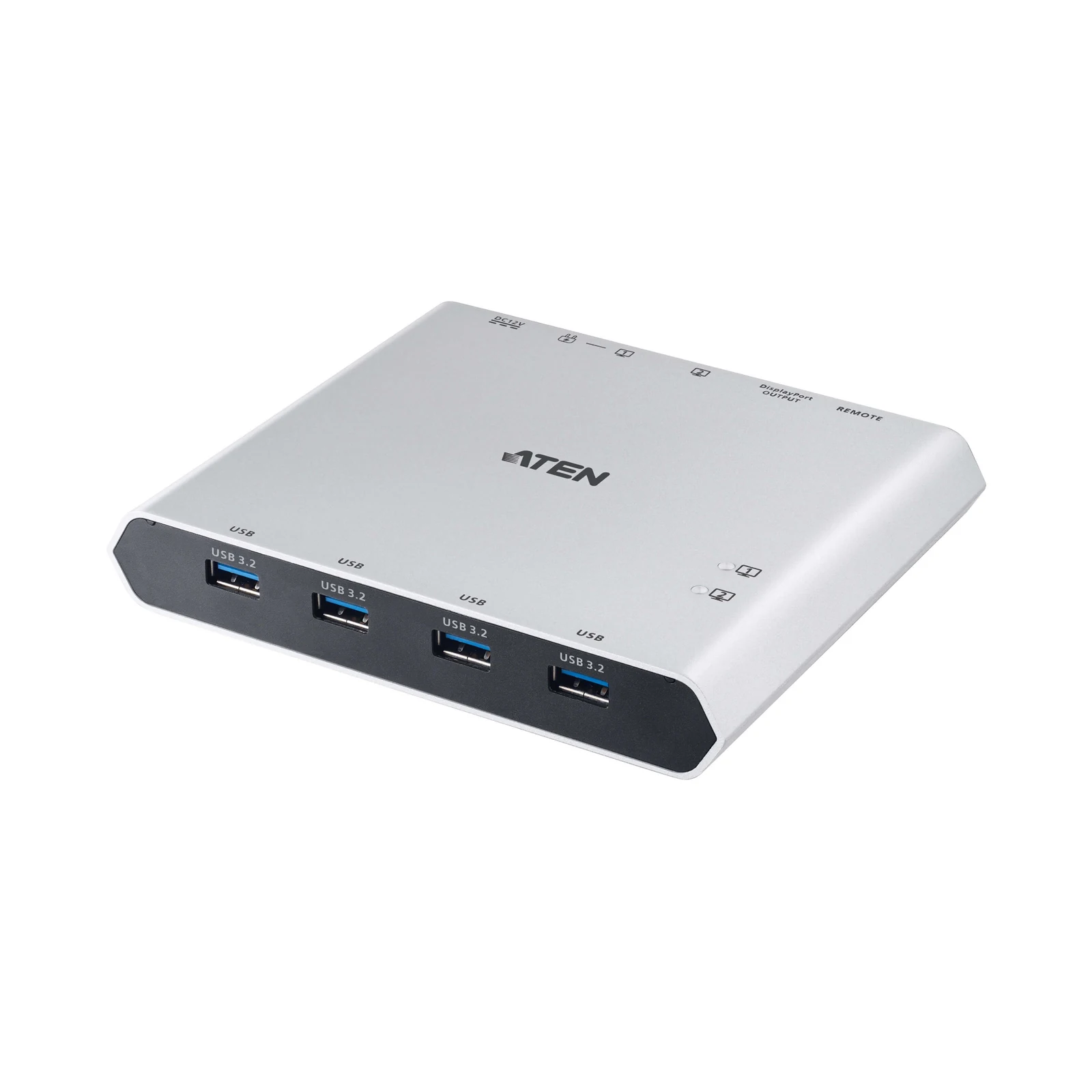 ATEN US3311 2-Port 4K DisplayPort USB-C KVM Switch with Power Pass-through | Duo Flex (8K, USB 3.2 / 4.0, Thunderbolt 4 Compatible)