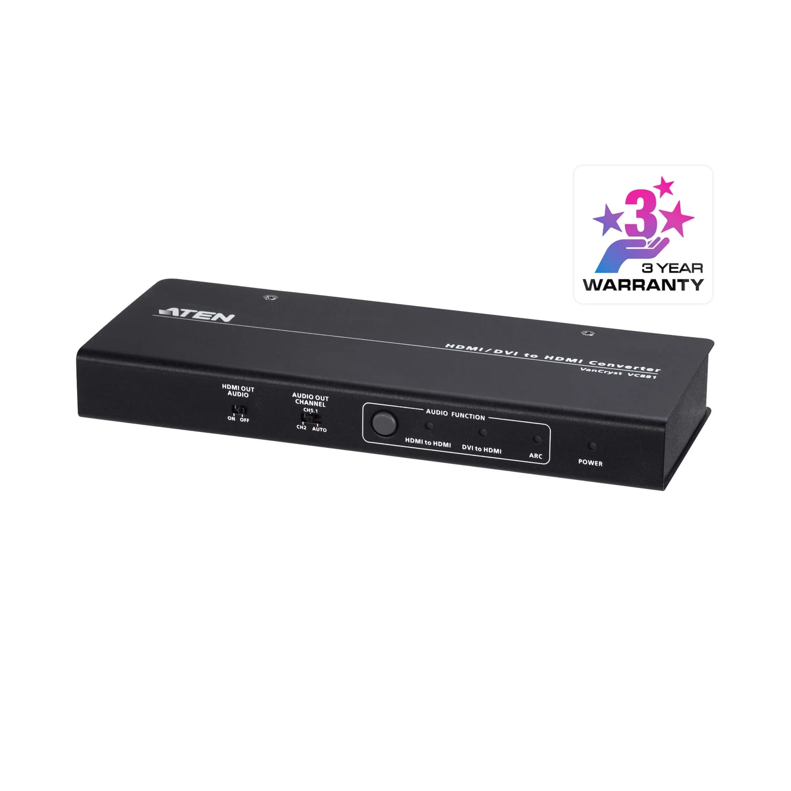 ATEN VC881 4K HDMI/DVI to HDMI Converter with Audio De-embedder