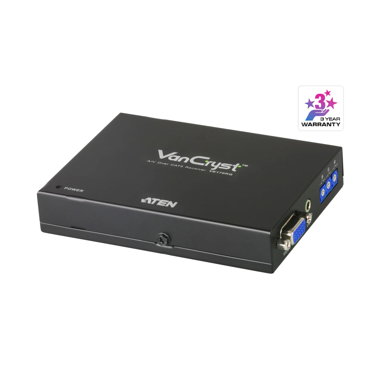ATEN VE170RQ VGA/Audio Cat 5 Receiver with Deskew (1280 x 1024@300m)
