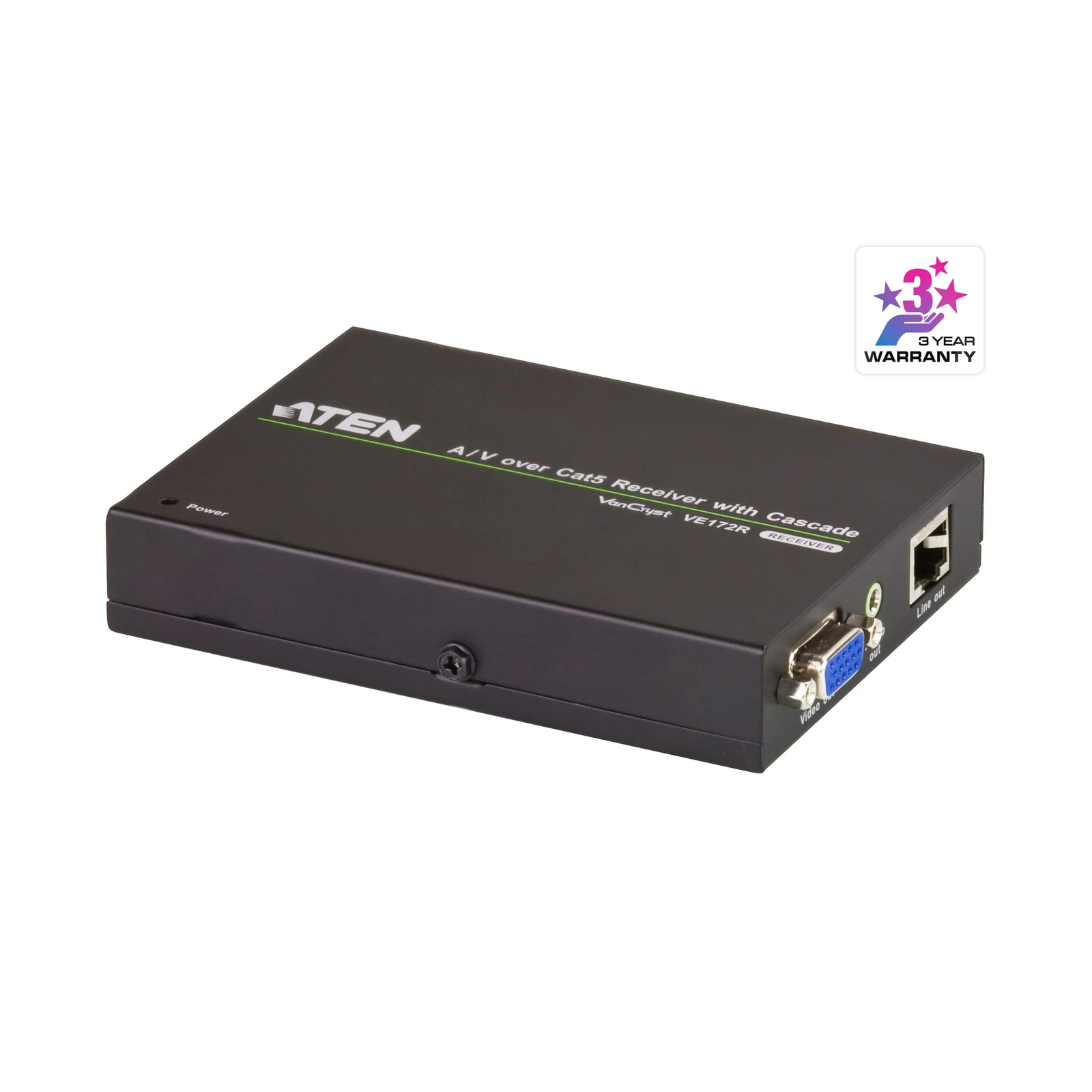 ATEN VE172R VGA/Audio Cat 5 Receiver with Cascade (1280 x 1024@150m)
