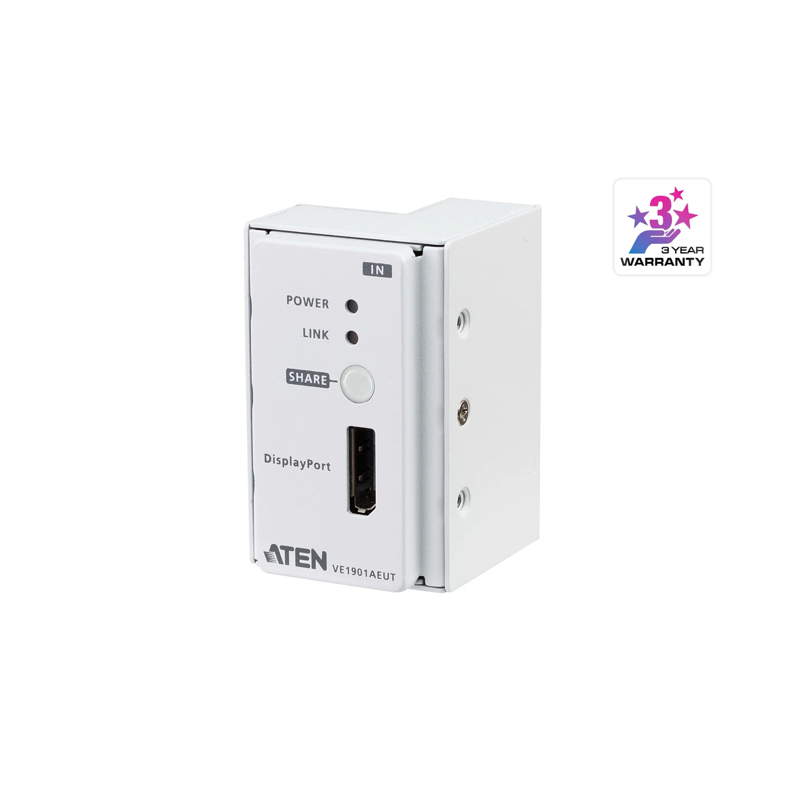 ATEN VE1901AEUT DisplayPort HDBaseT-Lite Transmitter with EU Wall Plate / PoH