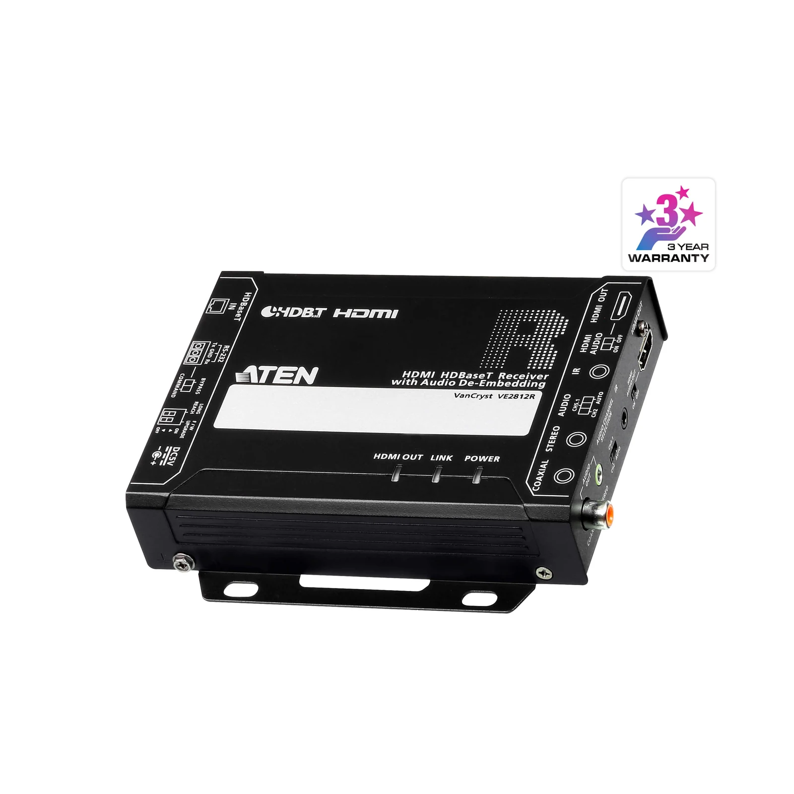 ATEN VE2812R HDMI HDBaseT Receiver with Audio De-Embedding (4K@100m) (HDBaseT Class A)