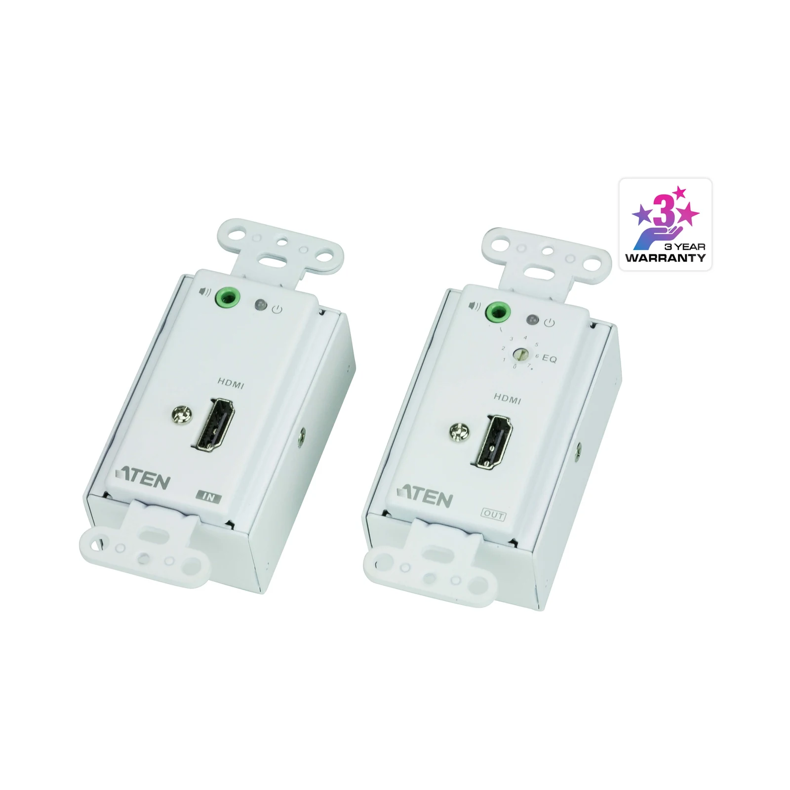 ATEN VE806 HDMI/Audio Cat 5 Extender Wall Plate (US) (1080p@40m)