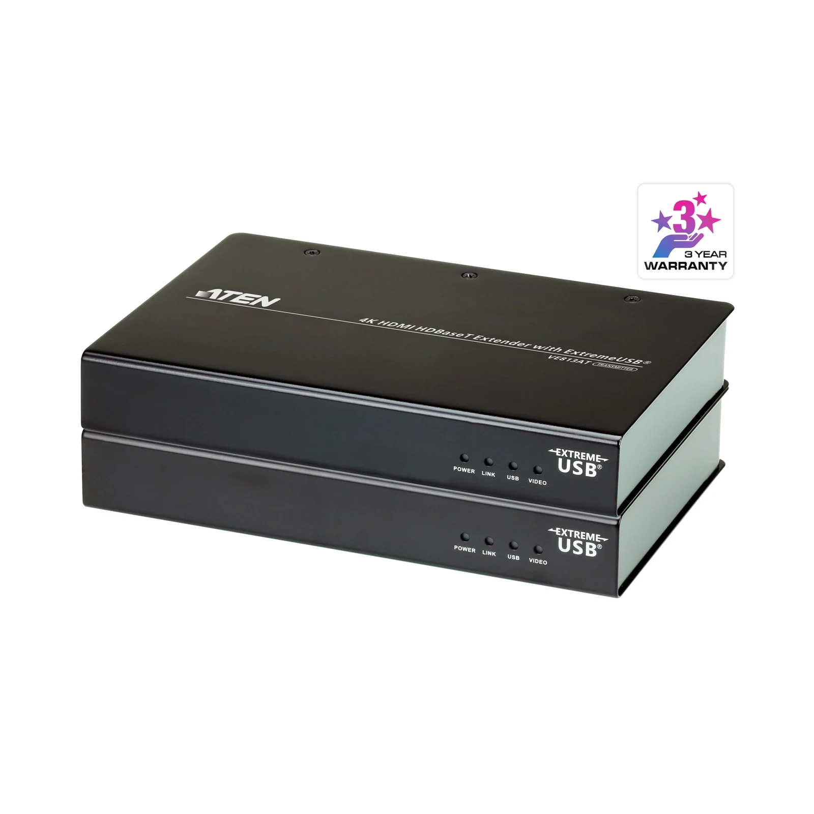 ATEN VE813A 4K HDMI HDBaseT Extender with ExtremeUSB® (4K@100m) (HDBaseT Class A)