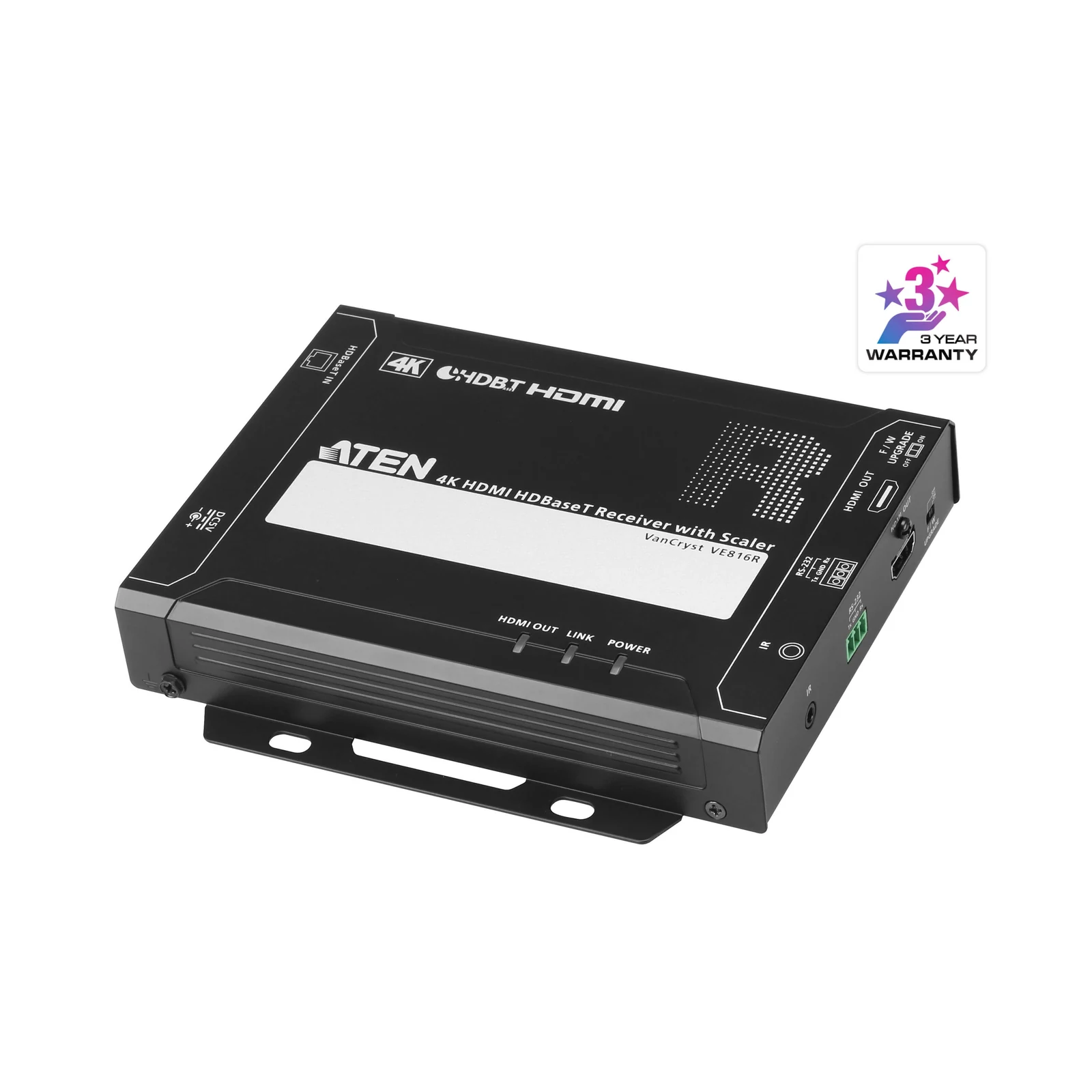 ATEN VE816R 4K HDMI HDBaseT Receiver with Scaler (4K@100m) (HDBaseT Class A) – TAA