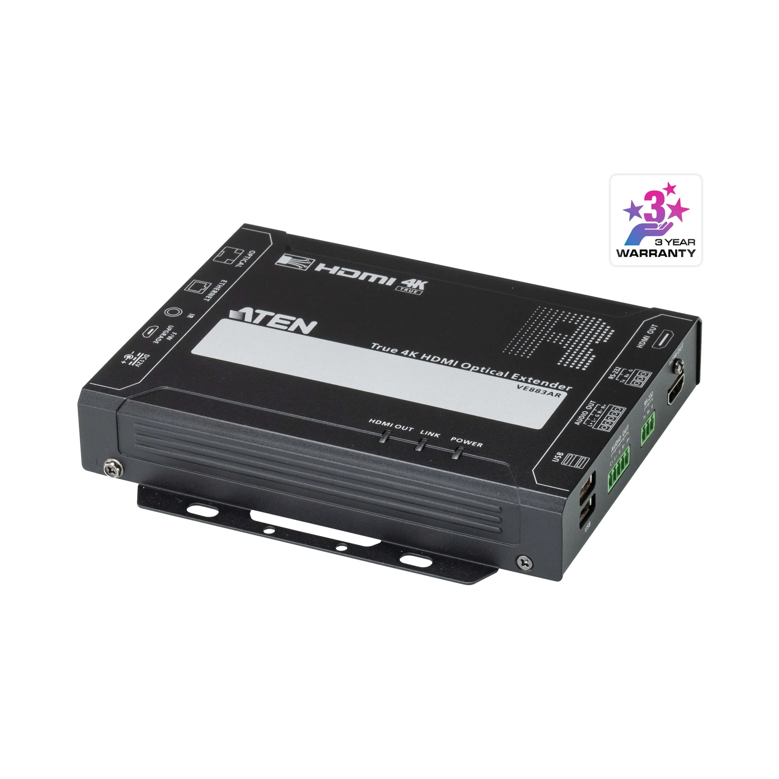 ATEN VE883AR True 4K HDMI Optical Receiver (4K@300m (K1, MM) / 10km (K2, SM))