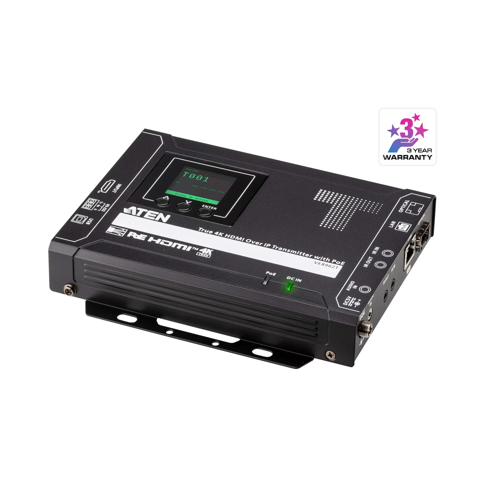 ATEN VE8962T True 4K HDMI over IP Transmitter with PoE