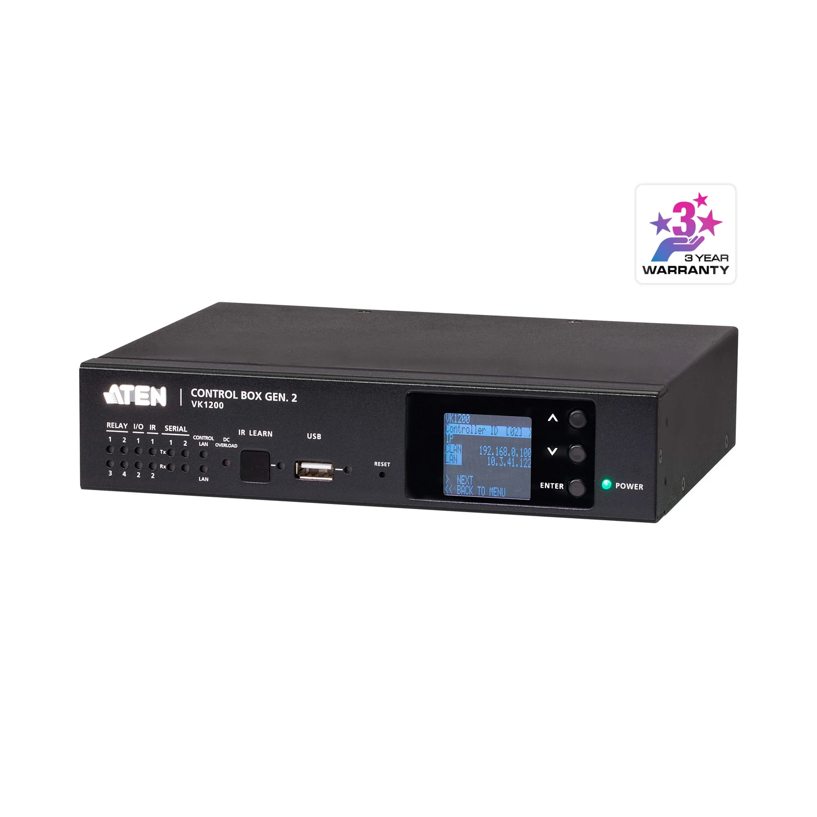 ATEN VK1200 ATEN Control System - Compact Control Box Gen. 2 with Dual LAN