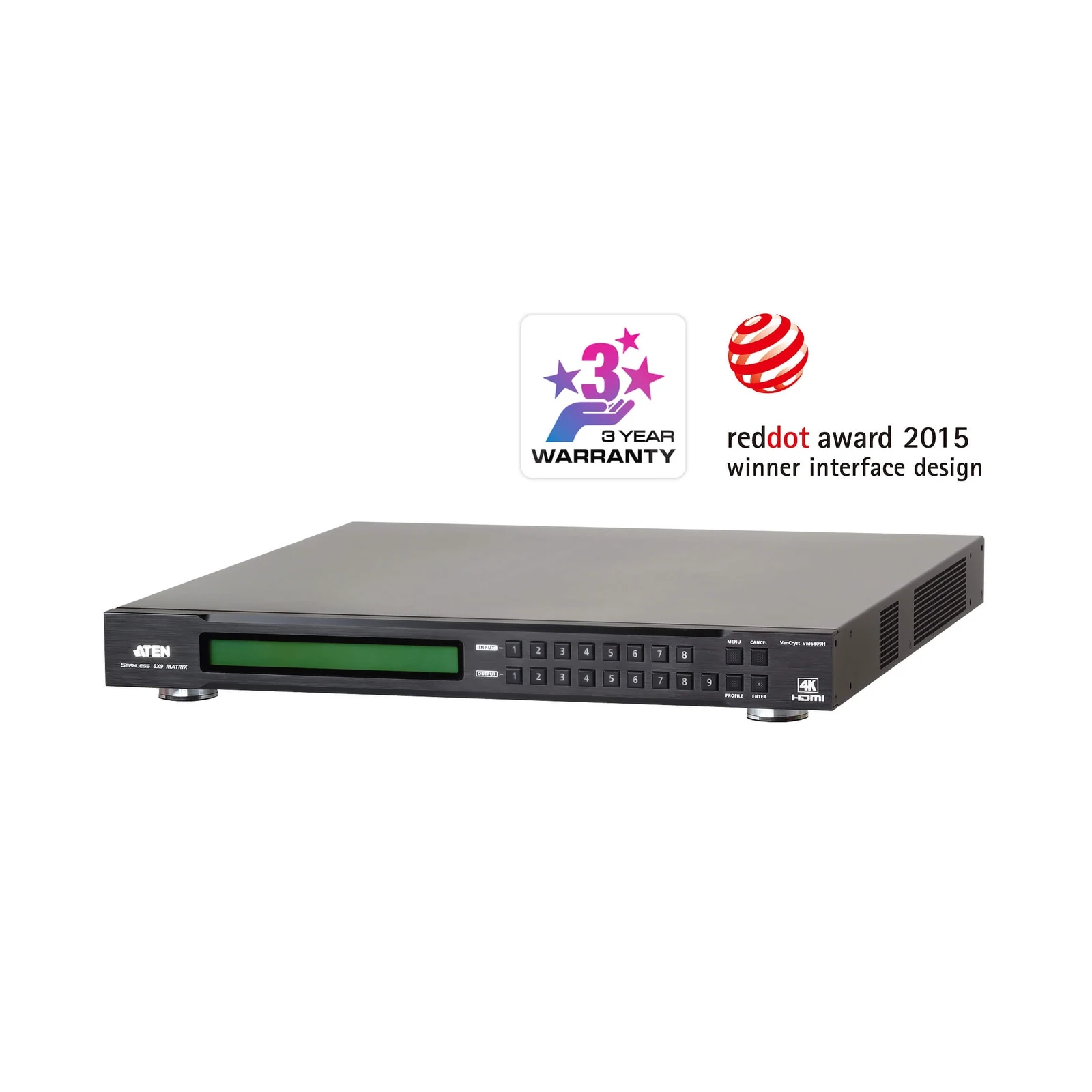 ATEN VM6809H 8 x 9 4K HDMI Matrix Switch with Scaler – TAA