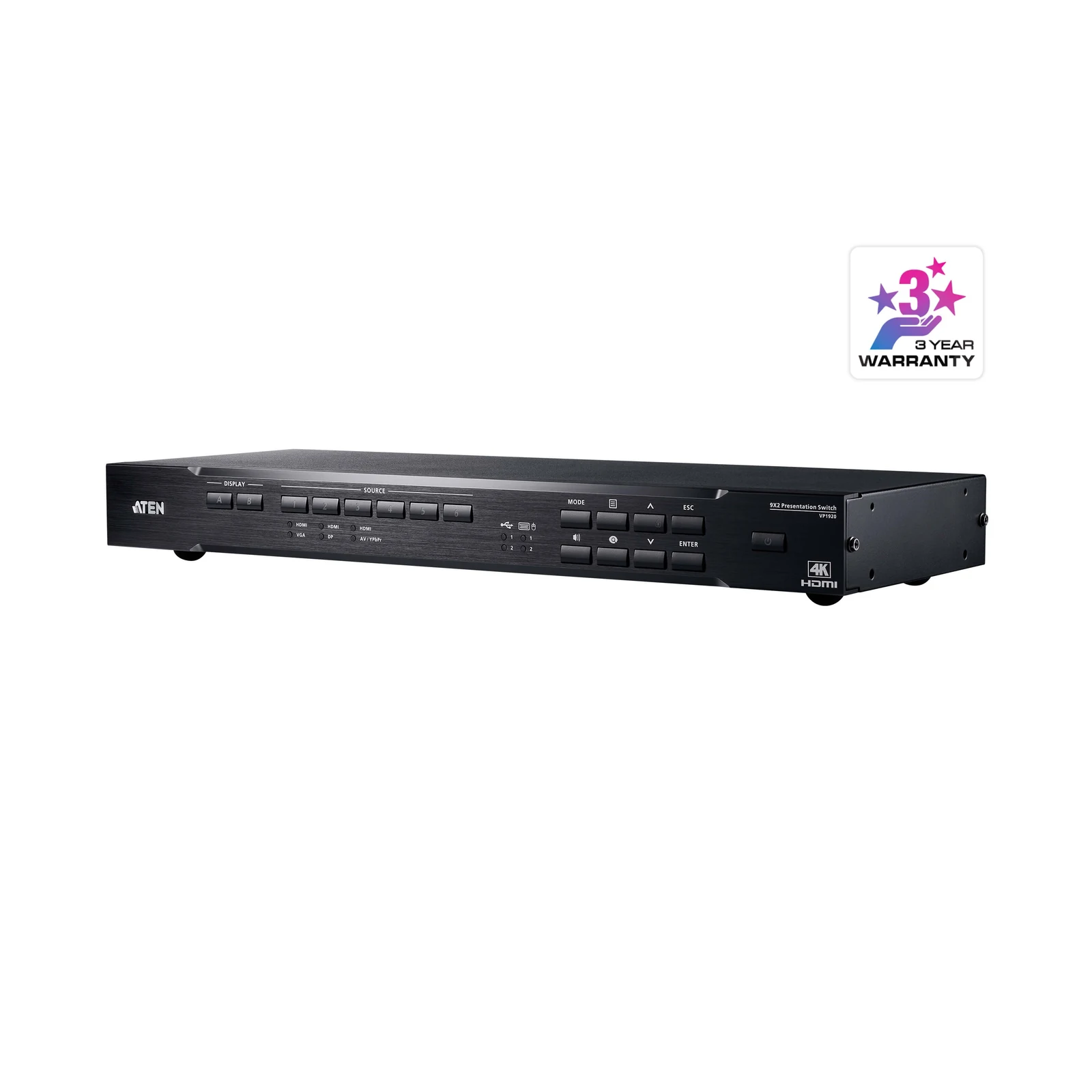 ATEN VP1920 9 x 2 4K Presentation Matrix Switch