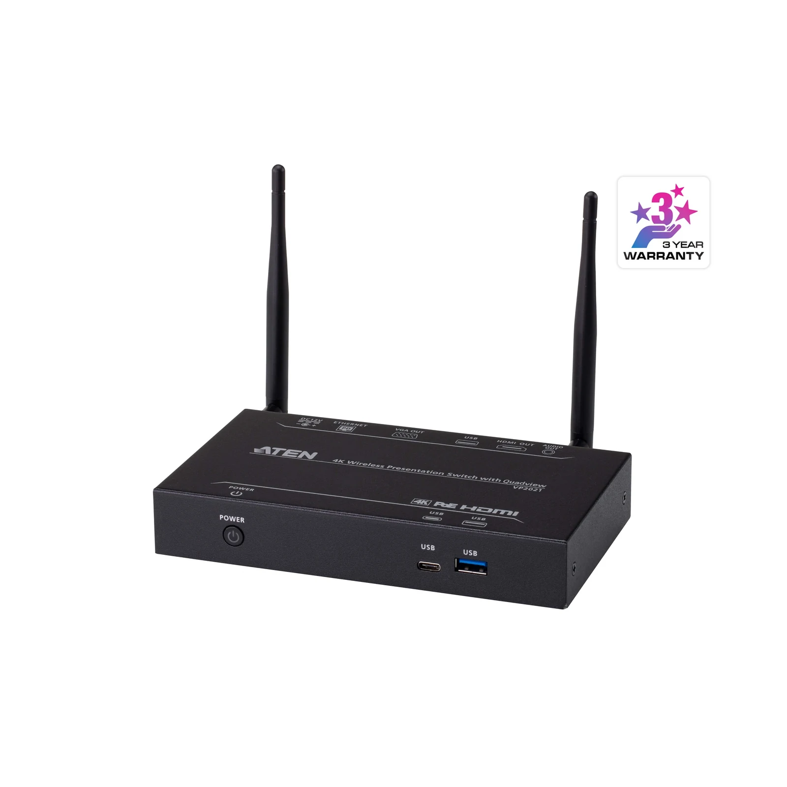 ATEN VP2021 4K Wireless Presentation Switch with Quad View