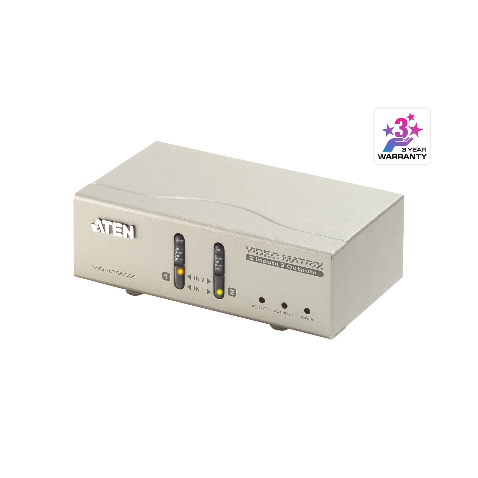 ATEN VS0202 2x2 VGA/Audio Matrix Switch
