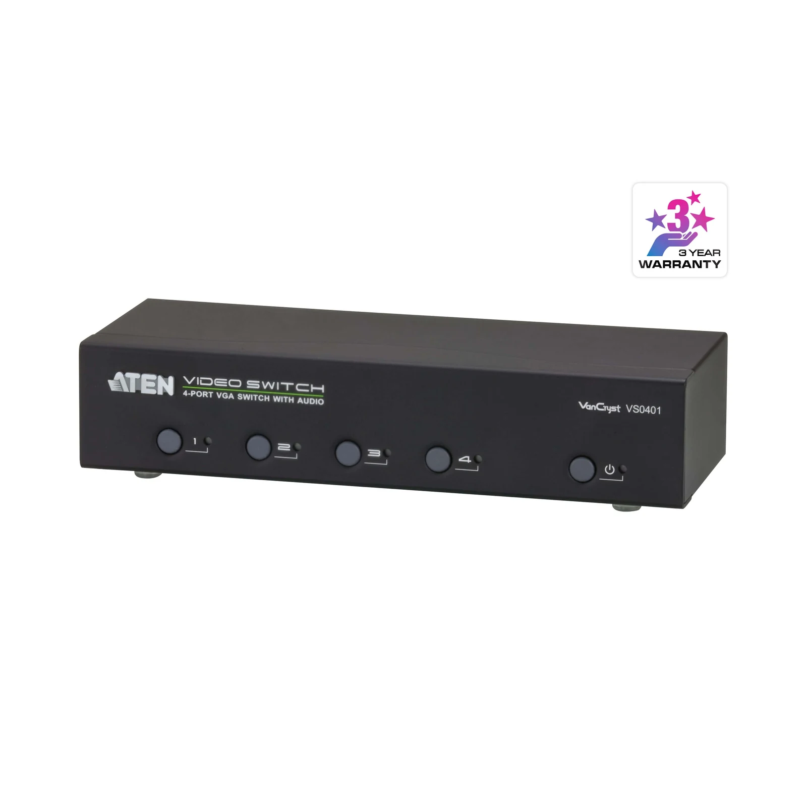 ATEN VS0401 4-Port VGA/Audio Switch