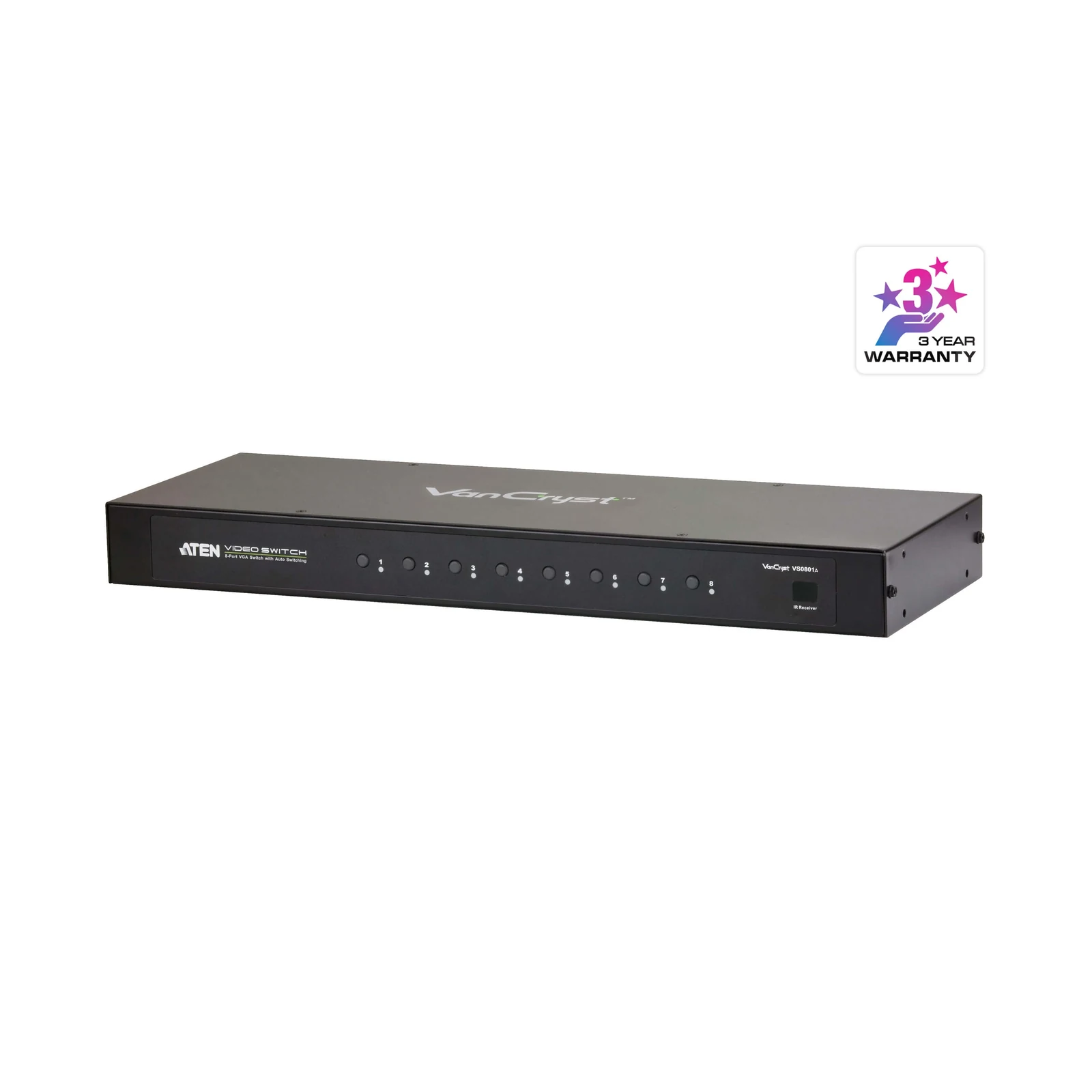 ATEN VS0801A 8-Port VGA/Audio Switch with Auto Switching