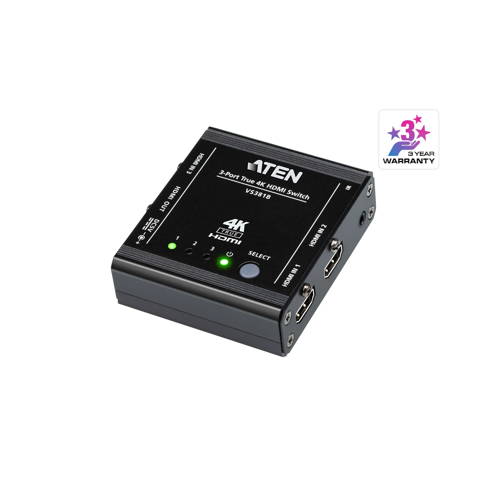 ATEN VS381B 3-Port True 4K HDMI Switch