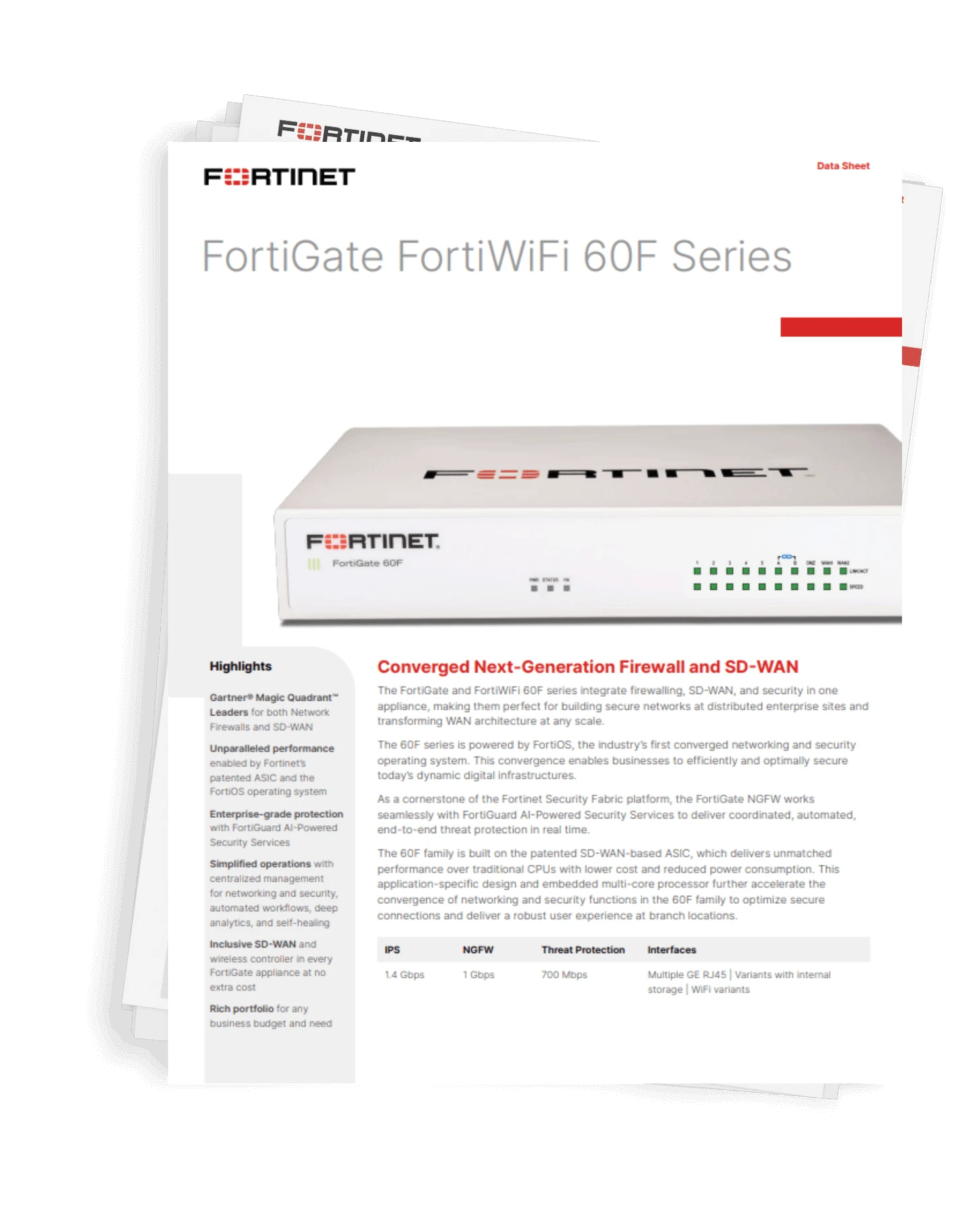 Fortinet FortiGate 60F Firewall