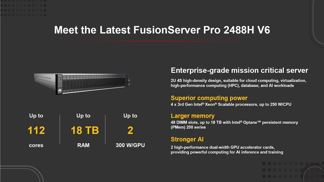 Huawei FusionServer Pro 2488H V6 Server